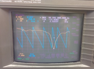 Screenshot of spectrum analyzer